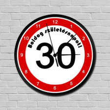  Sebességkorlátozós falióra 30. születésnapra ajándéktárgy