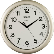 Secco Falióra, 30 cm, SECCO &quot;Sweep Second&quot;,ezüst színű keret falióra