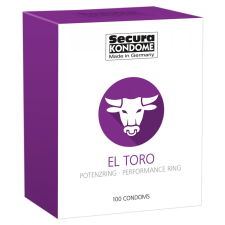 Secura Kondome Secura El Toro - potenciagyűrűs óvszerek (100db) óvszer
