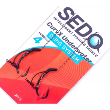 SEDO CurvX Underwater D Rig System Előkötött Bojlis Előke 4 horog