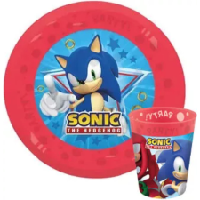 Sega Sonic a sündisznó Sega micro prémium műanyag szett babaétkészlet