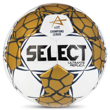 Select EHF Bajnokok Ligája V24 Replica Kézilabda fehér/arany 1-es méret kézilabda