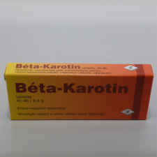 Selenium béta-karotin tabletta 40 db gyógyhatású készítmény