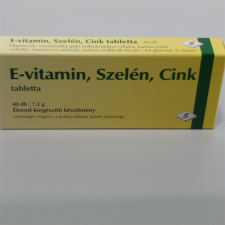 Selenium e-vitamin szelén cink tabletta 40 db vitamin és táplálékkiegészítő