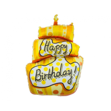 Sellő Happy Birthday Cake fólia lufi 79 cm party kellék
