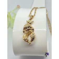  Sellő lány medálos antiallergén nyaklánc 18K nyaklánc