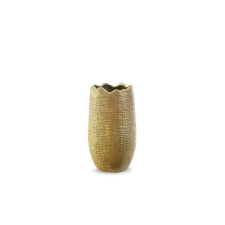  Selma1 kerámia váza barna/arany 18x18x32 cm dekoráció