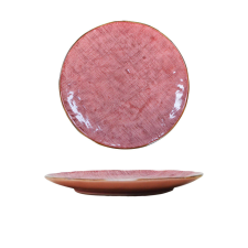 Selowei Define - Rózsaszín főételes tányér tányér és evőeszköz