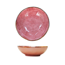 Selowei Define - Rózsaszín leveses tányér tányér és evőeszköz