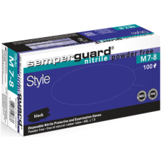  Semperguard Style/Sapphire XP Black fekete púdermentes nitril kesztyű