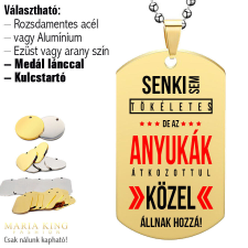 Senki sem tökéletes (2) – medál lánccal vagy kulcstartóval nyaklánc