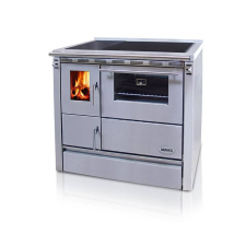  Senko SG-90 (8,6 kW) klasszikus tűzhely, inox (Sparhelt) J/B tűzhely