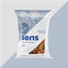  Sens Mák és tengeri só ízű tücsök fehérje chips 80g előétel és snack