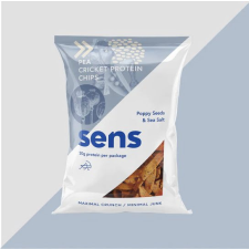 Sens Mák és tengeri só ízű tücsök fehérje chips 80g előétel és snack