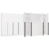  SENSO 4D gardróbszekrény 200x56.5x200 cm, fehér-fekete