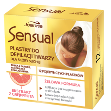Sensual szőrtelenítő szalag arcra grapefuit + nuygtató olaj szőrtelenítés