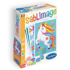SENTOSPHERE Kreatív készlet színes homokkal - Mini Sablimage Unicorns kreatív és készségfejlesztő
