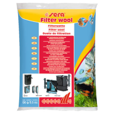 Sera Filtervatta - akváriumi szűrőanyag (100g) akvárium vízszűrő