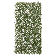 Sersimo Kerítéspanel, paraván fából és műlevelekből, kihúzható, 100x200cm kerti bútor