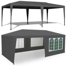 Sersimo MultiGarden kerti pavilon Sátor 3x6m, 6 fal - Szürke kerti bútor