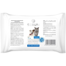  Serum hipoallergén nedves törlőkendő kutyáknak és macskáknak (60 db) kutyafelszerelés