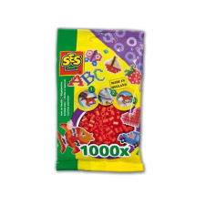  SES: Vasalható gyöngy 1000 darabos - piros vasalható gyöngy