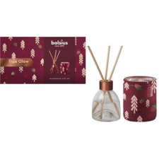 Set Bolsius, Winter Spices, darčekový, sviečka + difúzer, vonný, červený karácsonyi dekoráció
