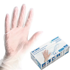  Setino vinyl védőkesztyű (fehér) 100 db - M, Vinyl, 100