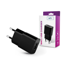Setty Setty USB hálózati töltő adapter - Setty USB Wall Charger - 5V/1A - fekete mobiltelefon, tablet alkatrész