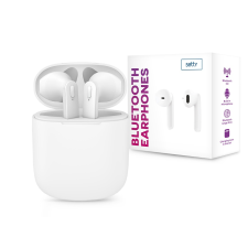 Setty TWS Bluetooth sztereó headset v5.0 + töltőtok - Setty True Wireless Earphones with Charging Case - fehér fülhallgató, fejhallgató