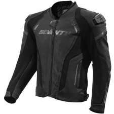 Seventy Degrees SD-JL24 Spoiler motoros bőrkabát fekete motoros kabát