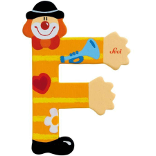 Sevi Fa betű bohócos - F #sárga tapéta, díszléc és más dekoráció