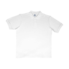 Sg Férfi galléros póló rövid ujjú SG Cotton Polo - 2XL, Fehér