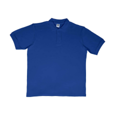Sg Férfi galléros póló rövid ujjú SG Cotton Polo - 2XL, Király kék