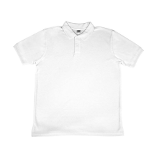 Sg Férfi galléros póló rövid ujjú SG Poly Cotton Polo - M, Fehér férfi póló