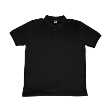 Sg Férfi galléros póló rövid ujjú SG Poly Cotton Polo - M, Fekete férfi póló