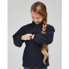 Sg Gyerek hosszú ujjú kabát SG Kids' Softshell Jacket 128 (7-8/L), Fekete