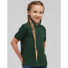 Sg Gyerek rövid ujjú galléros póló SG Kids&#039; Cotton Polo 116 (5-6/M), Fekete gyerek póló