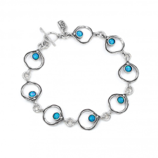 Shablool Izraeli ezüst opál köves karlánc karkötő