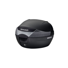 SHAD SH33 43x31x42 fekete 33L top case rögzítőlemezzel SHAD Vázak, idomok, kiegészítők Doboz egyéb motorkerékpár alkatrész