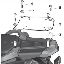 SHAD Top Master rögzítőkészlet - Yamaha SHAD Vázak, idomok, kiegészítők Doboz konzolok, kiegészítők egyéb motorkerékpár alkatrész