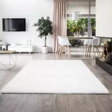  Shaggy szőnyeg Luxury Nyuszi (White) 80x150cm Fehér lakástextília