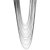 Shaghafi Ezüst színű ultrahosszú statement női nyaklánc, 105 cm