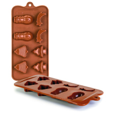  Shape csokoládék Bili-Flexible Csokoládé, szilikon, 10,5x21x2,5 cm, barna sütés és főzés