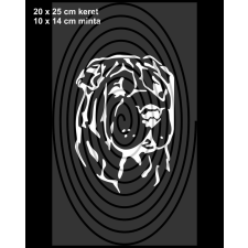 Shar Pei fej - festősablon rövidáru
