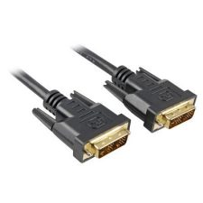 Sharkoon 3m DVI-D to DVI-D (18+1) DVI kábel Fekete kábel és adapter