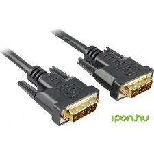 Sharkoon DVI-D Összekötő Fekete 3m 4044951009091 kábel és adapter