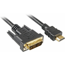 Sharkoon Kabel   HDMI  -> DVI-D (18+1) 2m           schwarz (4044951009053) kábel és adapter