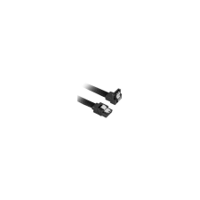 Sharkoon Kabel SATA III 90° sleeve 0,75m schwarz (4044951017171) kábel és adapter