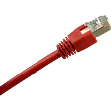 Sharkoon RJ45 hálózati kábel CAT.5e SFTP piros 10m (4044951014460) (4044951014460) kábel és adapter